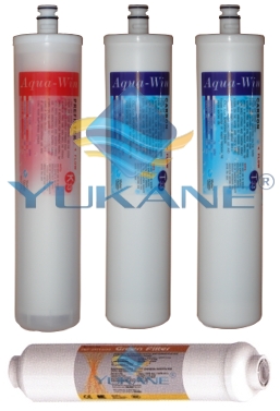 Kit 4 Filtros Osmosis Inversa Compacta K33 ST05 T33 ST33 Plata