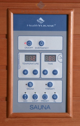 Panel de Control Sauna Infrarrojos HealthYUKANE