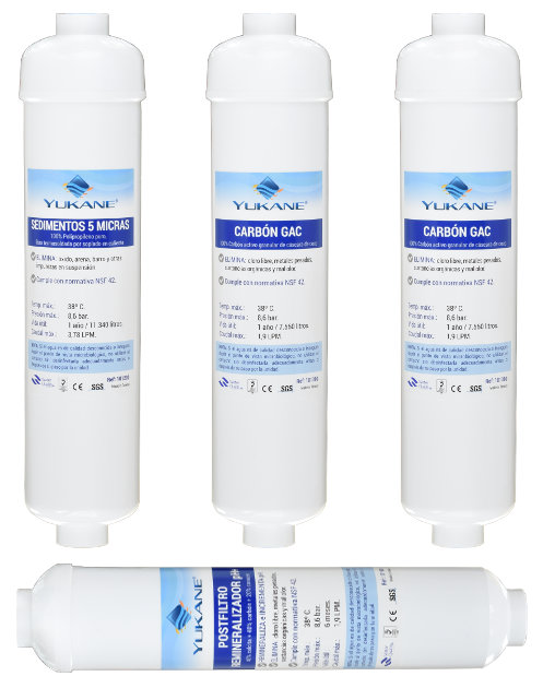 Conjunto Filtros Osmosis Compacta con PostFiltro Remineralizador pH+