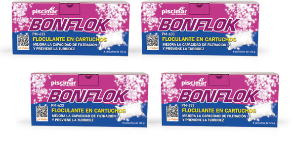 Pack Floculante Bonflok en Tabletas Piscimar (4 x 4kg)