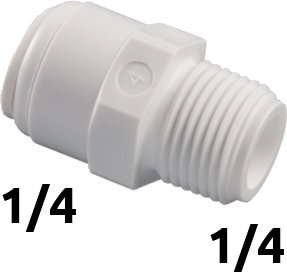 Adaptador Mixto Rosca Macho Osmosis Inversa 1/4"x1/4"