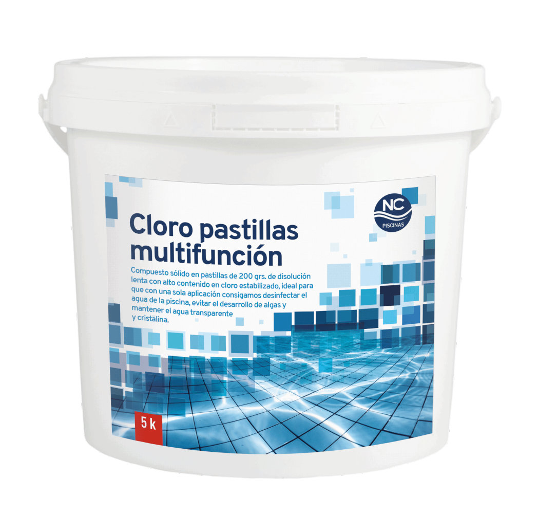 Cloro Multifunción en Tabletas New Chem (5 kg)
