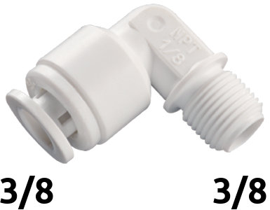 Repuesto Codo Osmosis 3/8\" Conexión Rápida x 3/8\" Rosca Macho