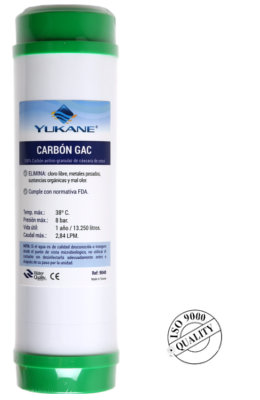 Filtro Carbon GAC 10" Osmosis No Compactas