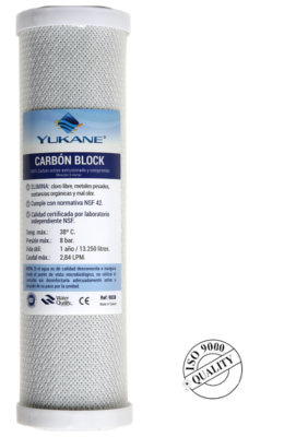 Filtro Carbon Block 10\" Osmosis No Compactas