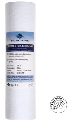 Filtro Sedimentos 5 micras 10" Osmosis No Compactas