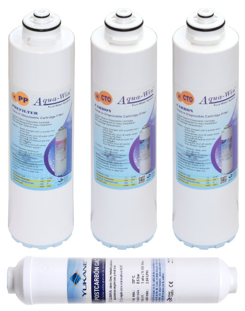 Pack Filtros Aqua-Win Osmosis Plus-50, Plus-200, Nature y Vento