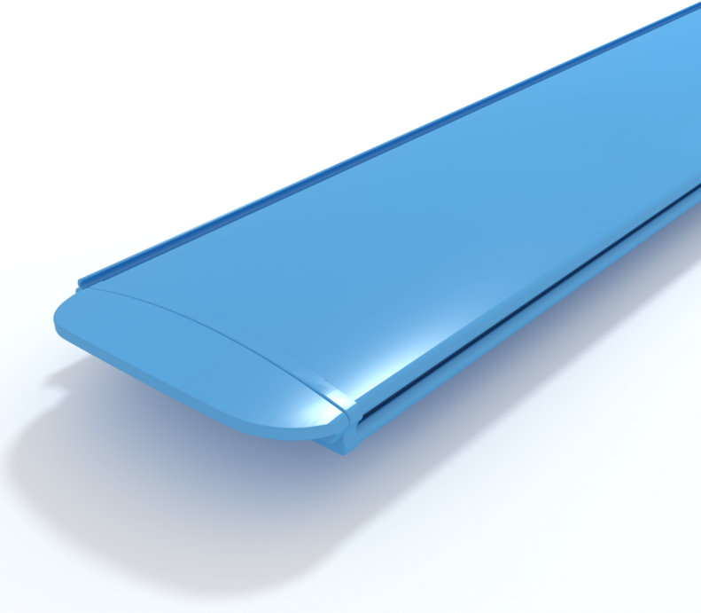 Lamas Color Azul en PVC de 83 mm (m/l)