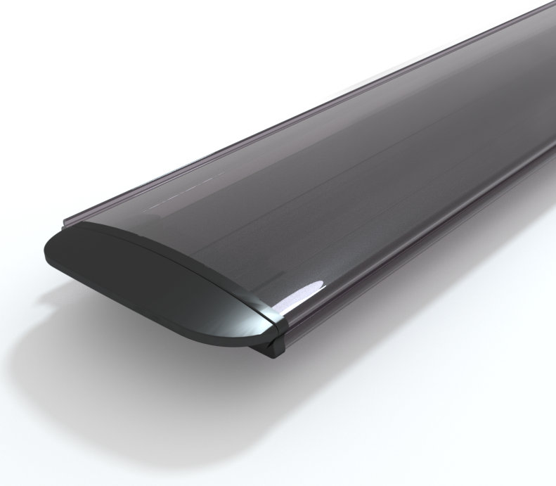 Lamas Color Doble Capa Transparente en Policarbonato de 83 mm (m/l)