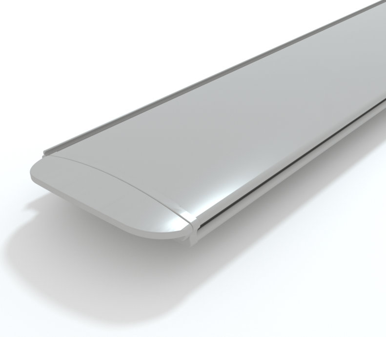 Lamas Color Gris Claro en PVC de 83 mm (m/l)