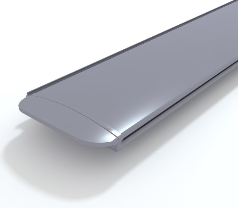 Lamas Color Gris Oscuro en PVC de 83 mm (m/l)