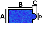 Rectangular romana redonda B