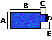Rectangular romana frontal cuadrada AB