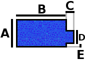 Rectangular romana frontal cuadrada BC