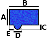 Rectangular romana redonda lateral AB