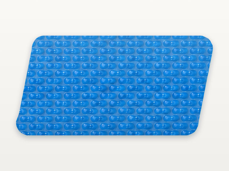 Vista de la configuración final de GeoBubble Manta Térmica de 400 micras para piscinas (m²) para la piscina Manila DTP
