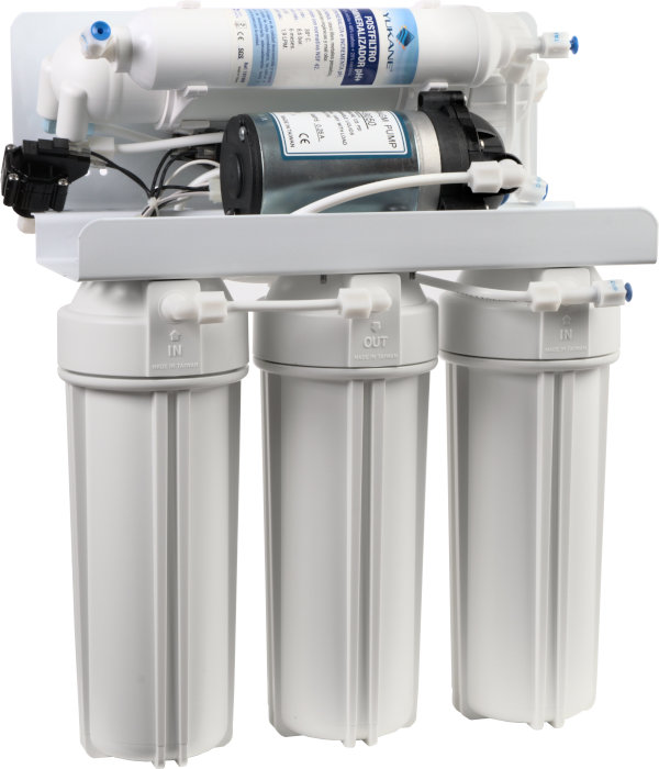 Purificador de Agua por Osmosis con Bomba de 6 etapas con Filtro Regenerador y Remineralizador