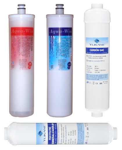 Osmosis Delta Delux Recambio 4 Filtros con Remineralizador pH+