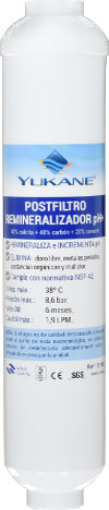 PostFiltro Osmosis Inversa Remineralizador pH+