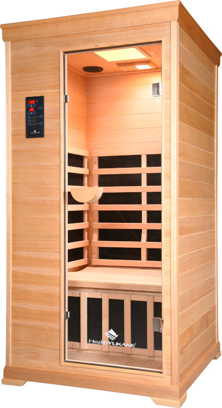 Sauna Infrarrojos 1 Persona MicaCarbono LOW EMF Hemlock HealthYUKANE -  Comprar Ahora