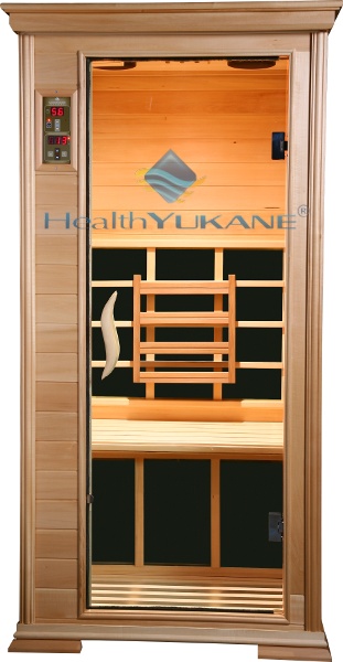 Sauna Infrarrojos Terapéutica con Paneles Infrarrojos de Carbono para 1 plaza en madera de Cedro Rojo Canadiense