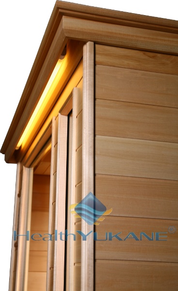 Sauna Infrarrojos Terapéutica con Paneles Infrarrojos de Carbono para 1 plaza en madera de Cedro Rojo Canadiense